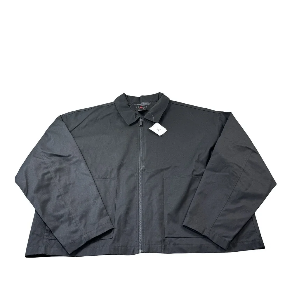 Jordan X J.Balvin Black Heavy Cotton Chore Full Zip Mens Jacket Size 2XL NWT